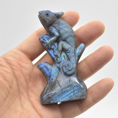 Labradorite Chameleon - 8.5cm x 5cm x 2cm - 84 grams