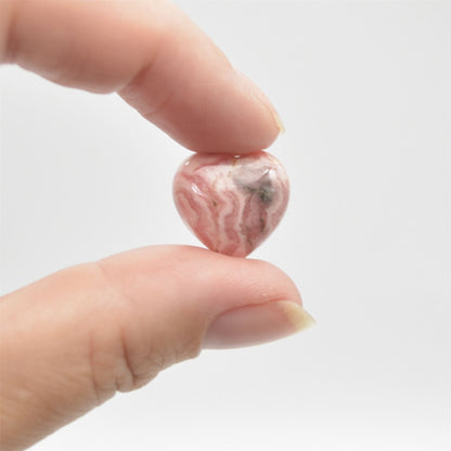 Rhodochrosite Tiny Heart - 1.5cm - 1 Count