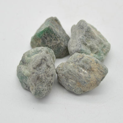 Raw Emerald Specimen Rocks - 4 Count - lot 03