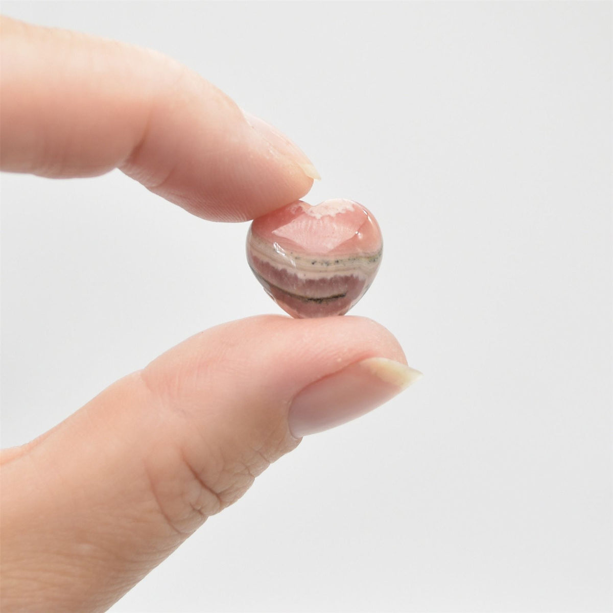 Rhodochrosite Tiny Heart - 1.5cm - 1 Count