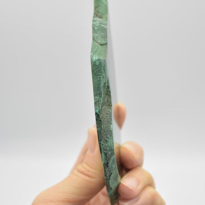 Malachite Crystal Freeform Slice, Slab - 12cm x 6.5cm x 0.70cm - 150 grams - #05