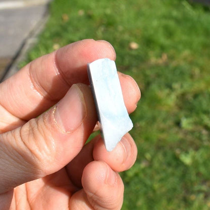 Larimar Dolphin Stone Freeform Raw Slab Slice - 10 grams - #07