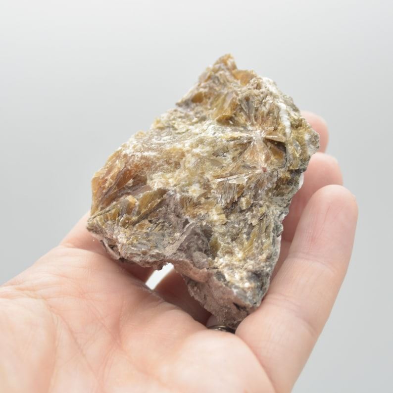 Raw Daisy Bed Gypsum Specimen Rock - 85 grams