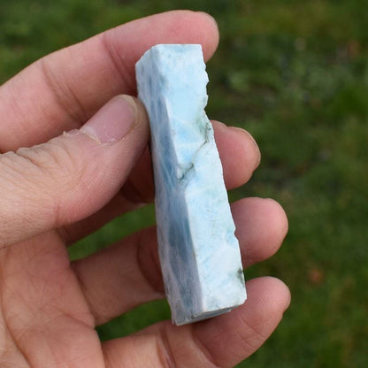 Larimar Dolphin Stone Freeform Raw Slab Slice - 44 grams - #016