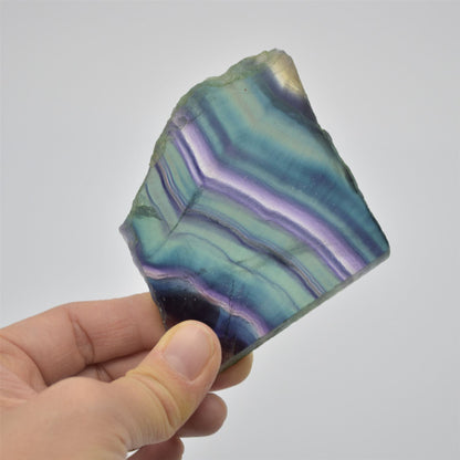 Rainbow Fluorite Crystal Slice / Slab - 150g - 1 Count