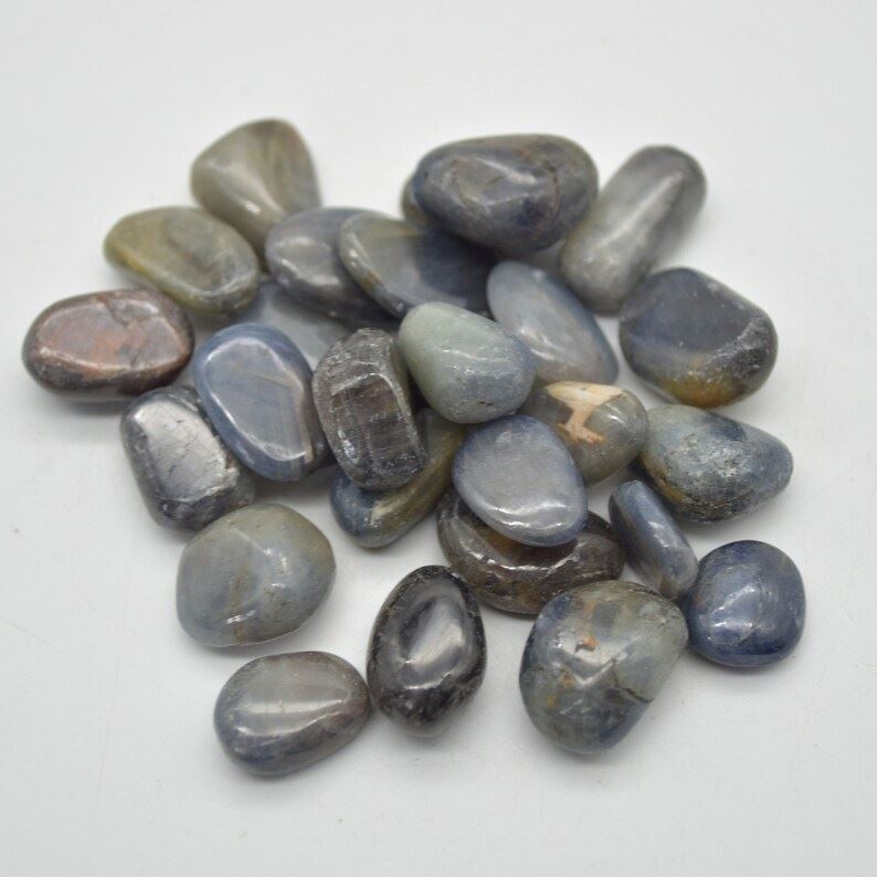 Iolite Tumbled Pebble Stones - 6 Count