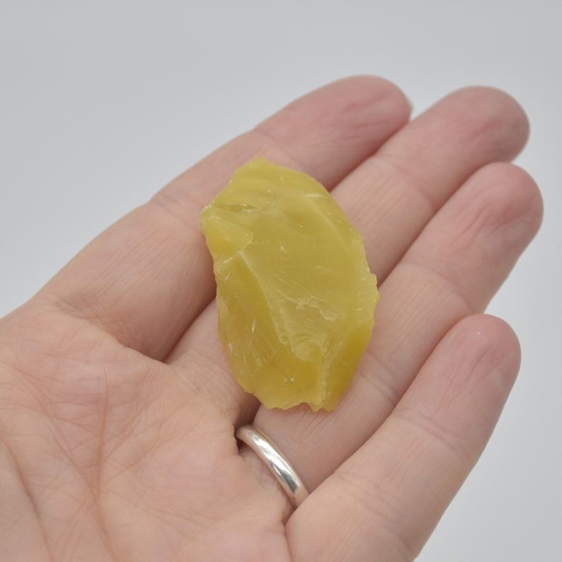 Raw Turkish Yellow Opal Specimen Rock - 10 grams - lot 05
