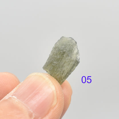 Genuine Moldavite Raw Chip Nugget from Czech Republic