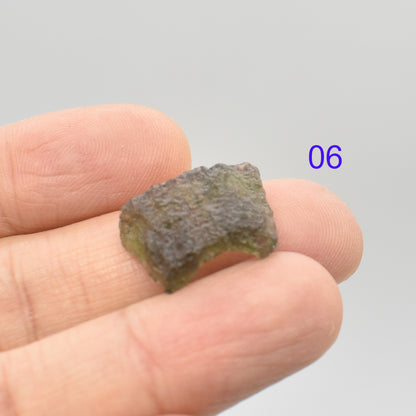 Genuine Moldavite Raw Chip Nugget from Czech Republic